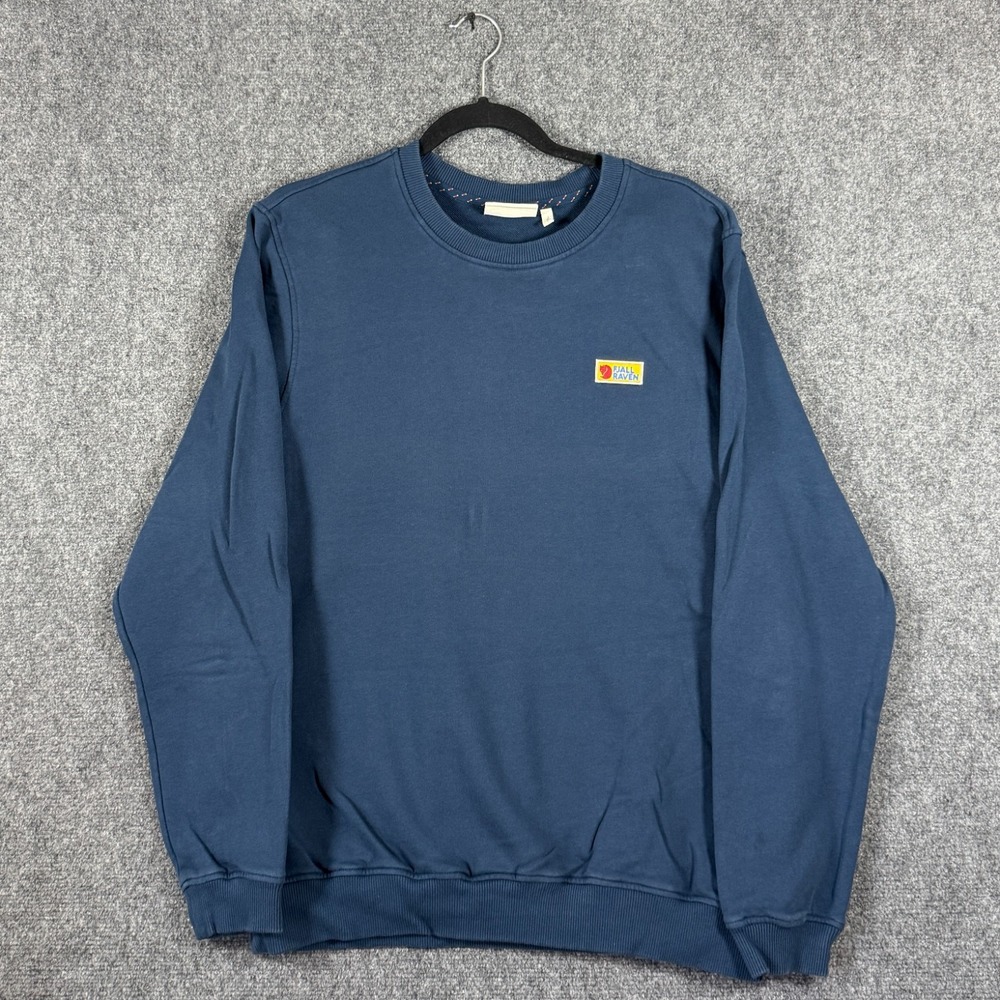 Fjallraven Vardag Sweater Regular Fit Crewneck Sweatshirt Navy Blue Storm Large